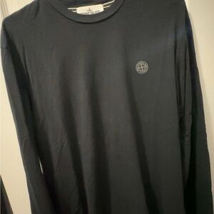 Stone island Men's Black Long Sleeve Shirt